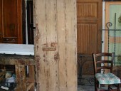 Vista posteriore dell'altro battente prima del restauro.