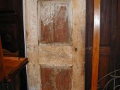La porta antica prima del restauro cosi come mi è arrivata in bottega.