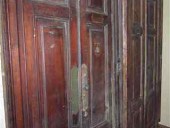 7)Coppia di splendide porte antiche in noce nazionale