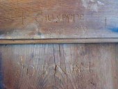 Incisione sul legno della porta antica