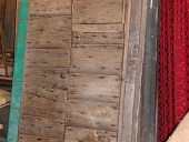 7) Antico portoncino rustico toscano in castagno.