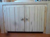 Altra foto delle antine finite in shabby e montate.