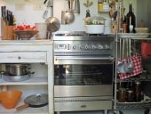 Il mobile in shabby collocato in cucina