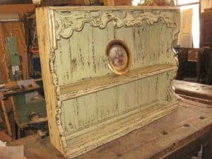 Alzata credenza in shabby chic